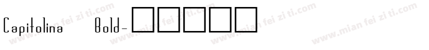 Capitolina Bold字体转换